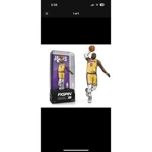 FiGPiN NBA Series 1 Los‎ Angeles Lakers LeBron James Collectable Pin #S3